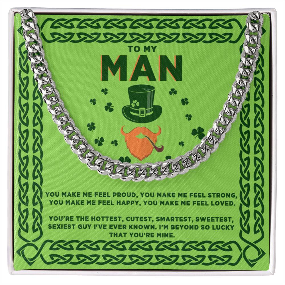 My Man 'My Man You're Mine' Cuban Link Chain