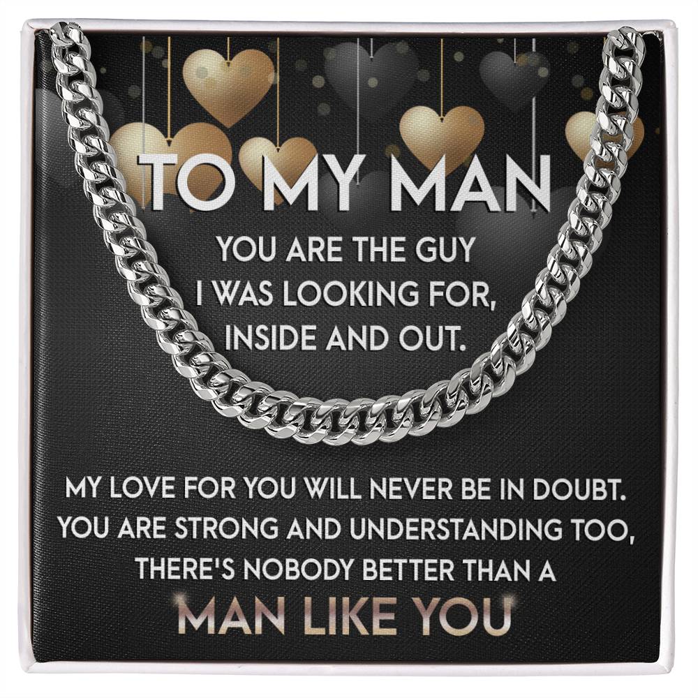 My Man 'Man Like You' Cuban Link Chain