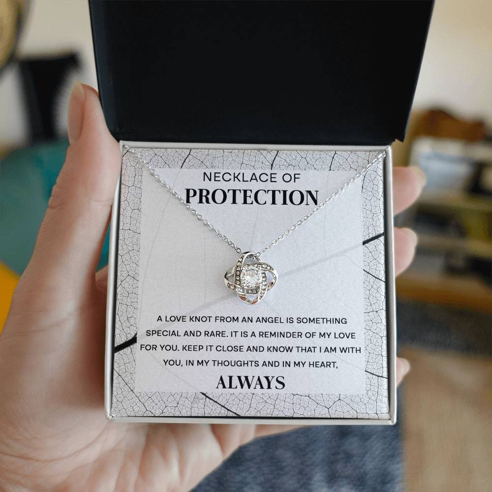 Necklace of protection -Love knot from angel