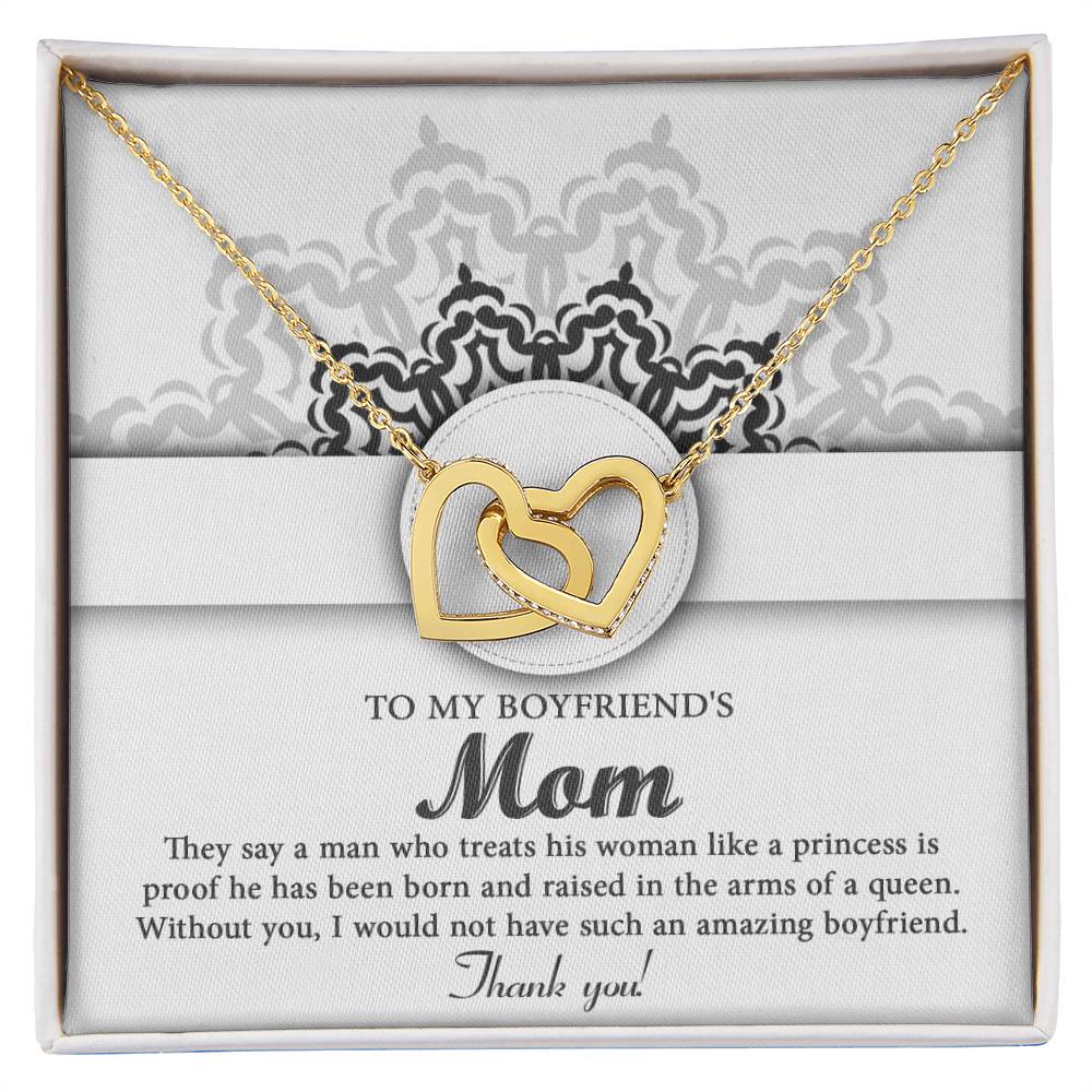 Boyfriend's Mom 'In The Arms' Interlocking Hearts Necklace