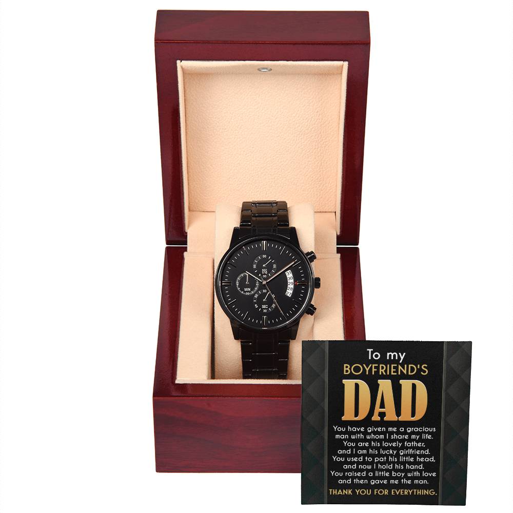 Boyfriend's Dad 'The Man'  Metal Chronograph Watch