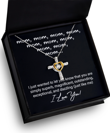 Mom 'Just Like Me' Cross Dancing Necklace