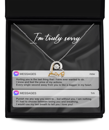 Sorry 'Away From You' Love Dancing Necklace