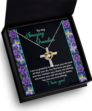 Grandma 'My Everything' Cross Dancing Necklace