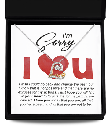 Sorry 'Change The Past' Love Dancing Necklace