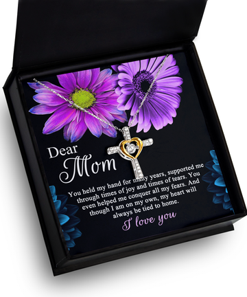 Mom 'Held My Hand' Cross Dancing Necklace