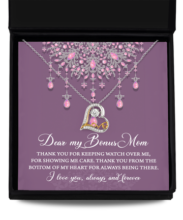 Bonus Mom 'Always Being There'  Love Dancing Necklace