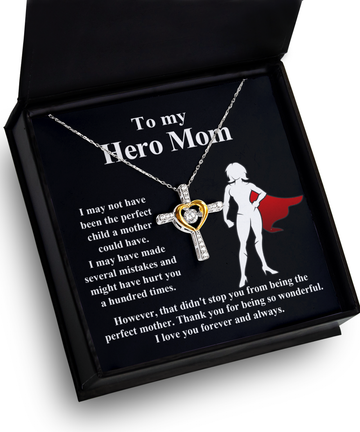 Mom 'The Perfect Mother' Cross Dancing Necklace