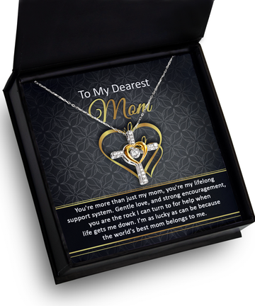 Mom 'Belongs To Me' Cross Dancing Necklace