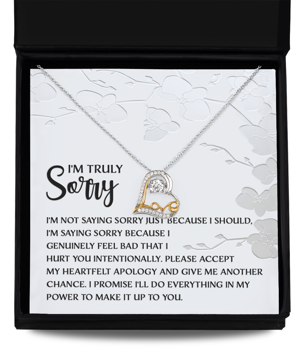 Sorry 'Feel Bad' Love Dancing Necklace