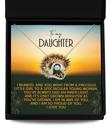 Daughter 'Grown Brighter' Love Dancing Necklace