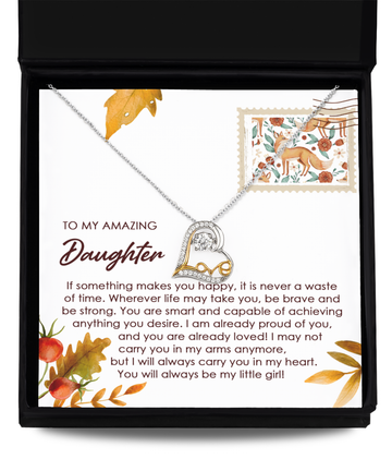 Daughter 'Makes You Happy' Love Dancing Necklace