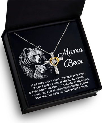 Mom 'In Your Arms' Cross Dancing Necklace