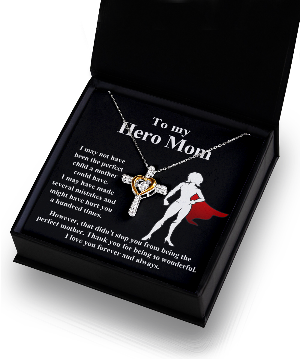 Mom 'The Perfect Mother' Cross Dancing Necklace