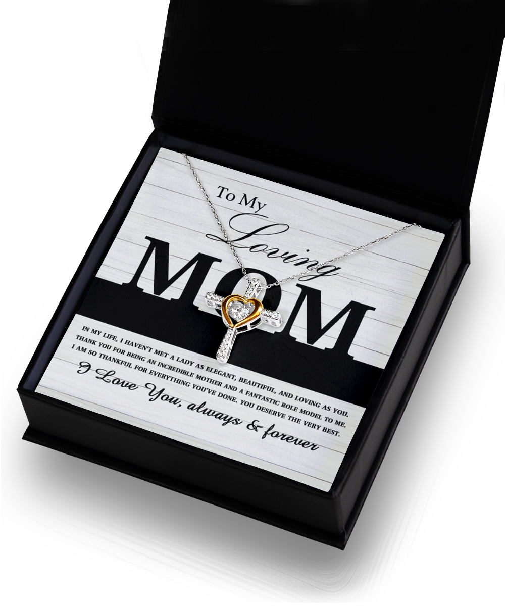 Mom 'Loving As You' Cross Dancing Necklace