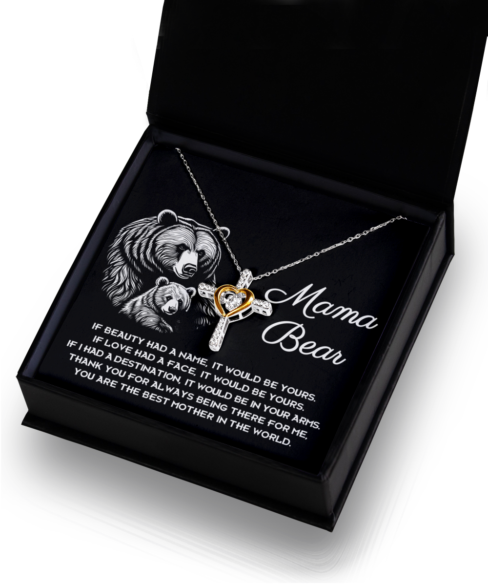 Mom 'In Your Arms' Cross Dancing Necklace