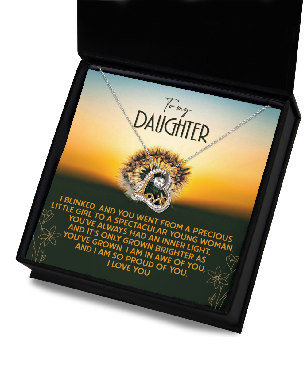 Daughter 'Grown Brighter' Love Dancing Necklace