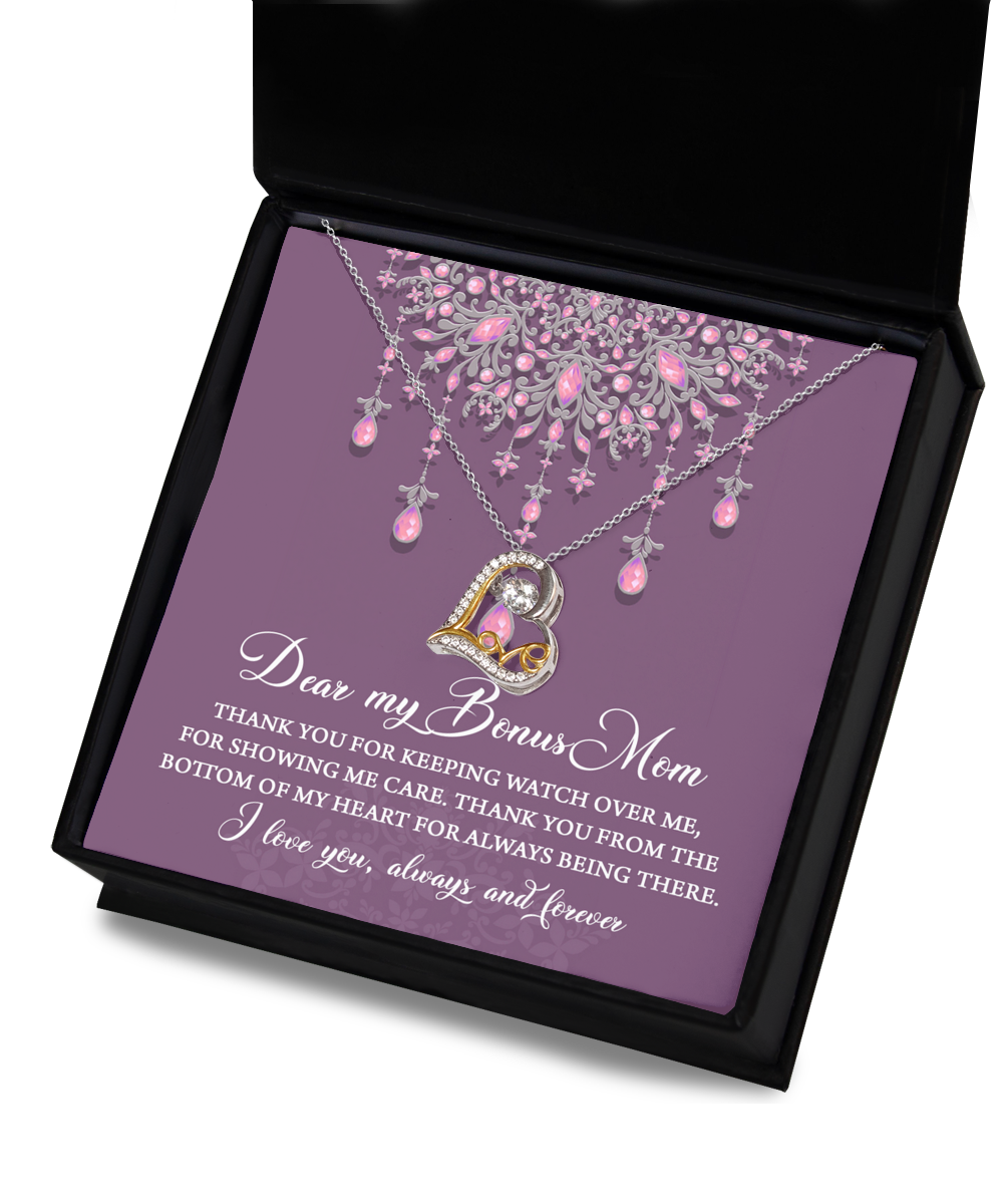 Bonus Mom 'Always Being There'  Love Dancing Necklace