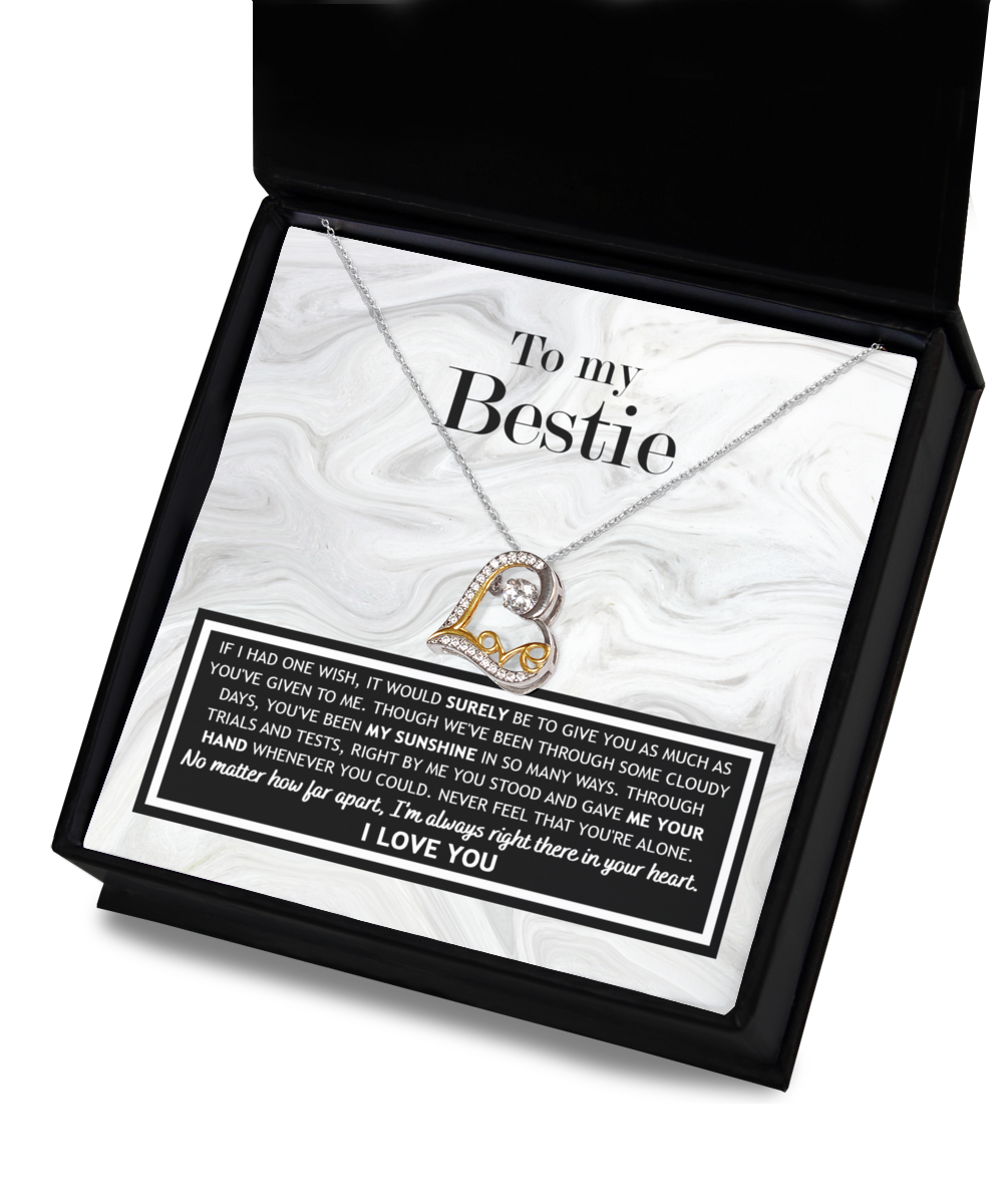 Bestie 'Always Right There' Love Dancing Necklace