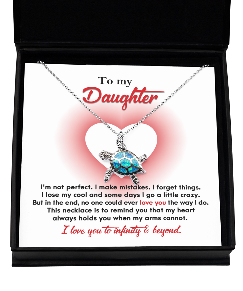 Daughter 'Infinity And Beyond' Opal Turtle Necklace